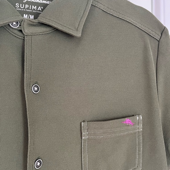 Men’s Tommy Bahama button-down short sleeve - Picture 2 of 5
